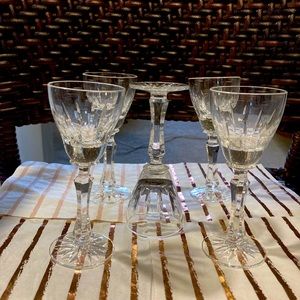 5- 5” Sherry/ Cocktail Crystal Stemware Glasses